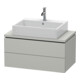 Duravit Waschtischunterschrank Compact L-Cube 82x47,7cm, betongr ma, f Kons, 2 Schub.-1