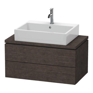 Duravit Waschtischunterschrank Compact L-Cube 82x47,7cm, E dkl. geb., f Kons, 2 Schub.