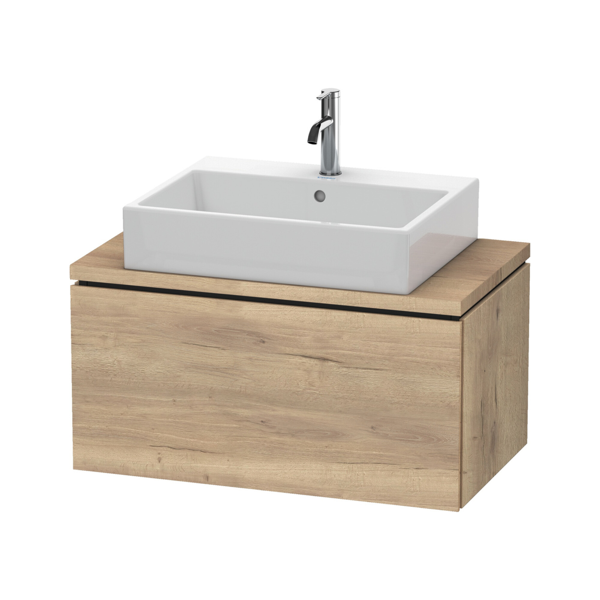 Duravit Waschtischunterschrank Compact L-Cube 82x47,7cm, Ei marm., f Konsole, 1 Auszug