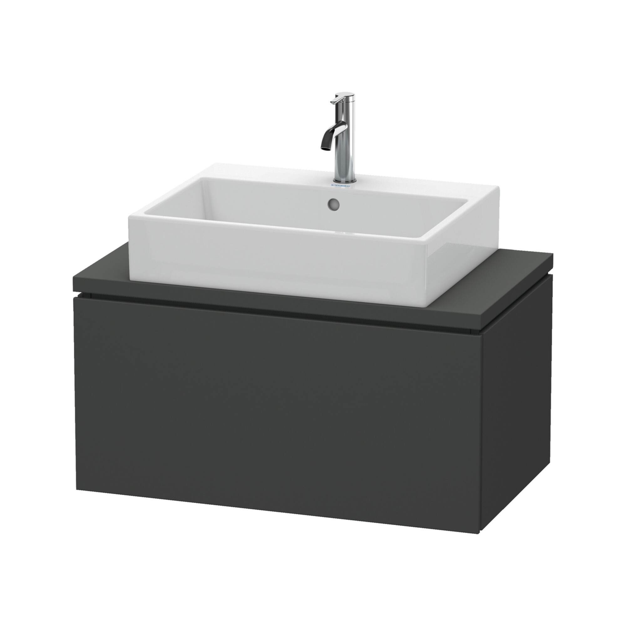Duravit Waschtischunterschrank Compact L-Cube 82x47,7cm, graph ma, f Konsole, 1 Auszug