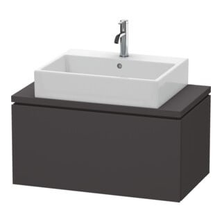 Duravit Waschtischunterschrank Compact L-Cube 82x47,7cm, graph matt, f Kons, 1 Auszug