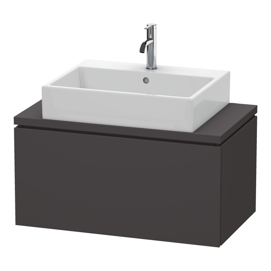 Duravit Waschtischunterschrank Compact L-Cube 82x47,7cm, graph matt, f Kons, 1 Auszug