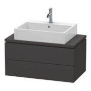 Duravit Waschtischunterschrank Compact L-Cube 82x47,7cm, graph matt, f Kons, 2 Schub.-1