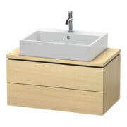 Duravit Waschtischunterschrank Compact L-Cube 82x47,7cm, med. Ei, f Kons, 2 Schub.