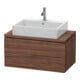 Duravit Waschtischunterschrank Compact L-Cube 82x47,7cm, Nussb dkl., f Kons, 2 Schub.-1