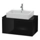 Duravit Waschtischunterschrank Compact L-Cube 82x47,7cm, sw hgl, für Konsole, 1 Auszug-1