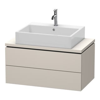 Duravit Waschtischunterschrank Compact L-Cube 82x47,7cm, Tau ma, f Kons, 2 Schubkästen