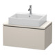 Duravit Waschtischunterschrank Compact L-Cube 82x47,7cm, Tau ma, für Konsole, 1 Auszug-1