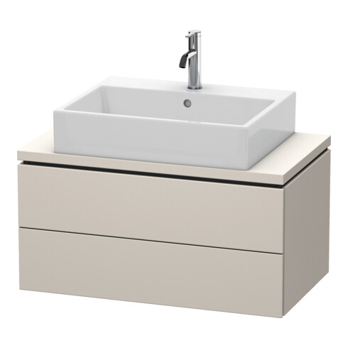 Duravit Waschtischunterschrank Compact L-Cube 82x47,7cm, Tau matt, f Kons, 2 Schub.