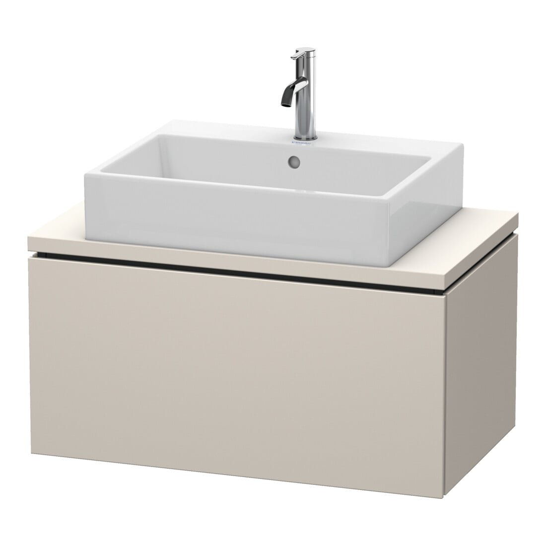 Duravit Waschtischunterschrank Compact L-Cube 82x47,7cm, Tau matt, f Konsole, 1 Auszug
