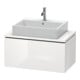 Duravit Waschtischunterschrank Compact L-Cube 82x47,7cm, we. hgl, f Konsole, 1 Auszug-1