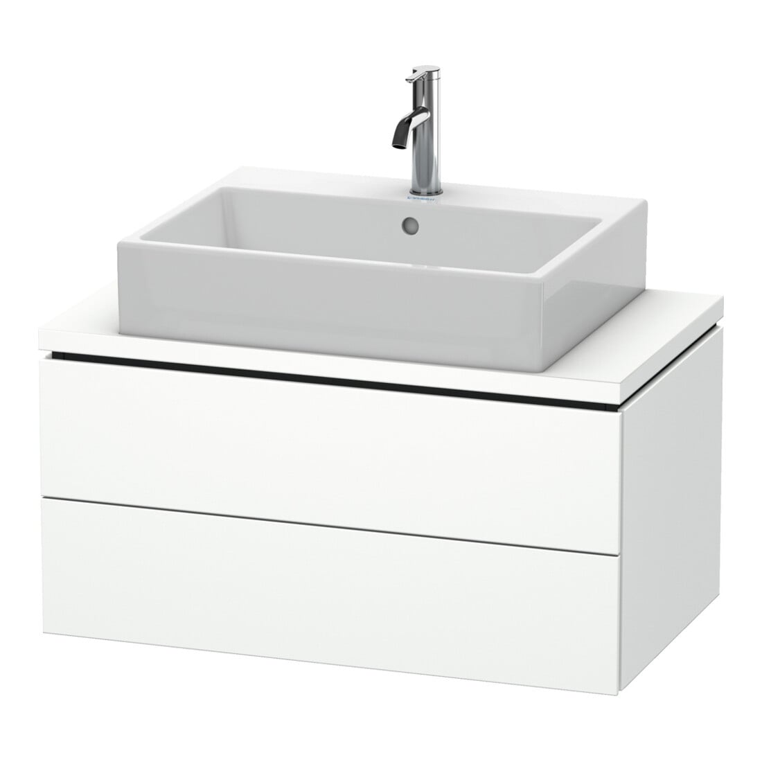 Duravit Waschtischunterschrank Compact L-Cube 82x47,7cm, we. ma, f Kons, 2 Schubkästen