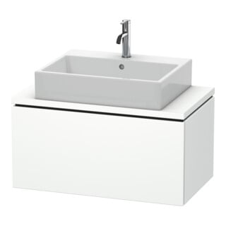 Duravit Waschtischunterschrank Compact L-Cube 82x47,7cm, we. matt, f Konsole, 1 Auszug