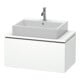 Duravit Waschtischunterschrank Compact L-Cube 82x47,7cm, we. matt, f Konsole, 1 Auszug-1
