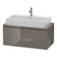 Duravit Waschtischunterschrank Compact L-Cube 92x47,7cm, flan. Gr hgl, f Kons, 1 Ausz.-1