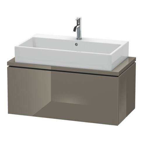 Duravit Waschtischunterschrank Compact L-Cube 92x47,7cm, flan. Gr hgl, f Kons, 1 Ausz.