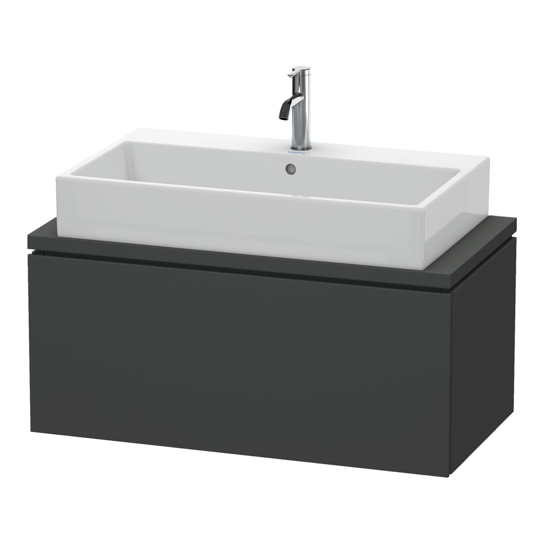 Duravit Waschtischunterschrank Compact L-Cube 92x47,7cm, graph ma, f Konsole, 1 Auszug