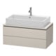 Duravit Waschtischunterschrank Compact L-Cube 92x47,7cm, Tau matt, f Kons, 2 Schub.-1