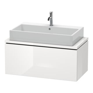 Duravit Waschtischunterschrank Compact L-Cube 92x47,7cm, we. hgl, f Konsole, 1 Auszug