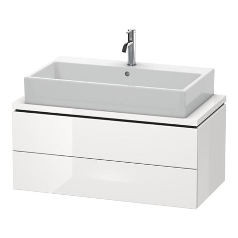 Duravit Waschtischunterschrank Compact L-Cube 92x47,7cm, we. matt, f Kons, 2 Schub.