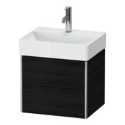 Duravit Waschtischunterschrank Compact XSquare 48,4x39cm, Ei sw, 2 Schub., wandhängend