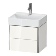 Duravit Waschtischunterschrank Compact XSquare 48,4x39cm, Ei sw, 2 Schub., wandhängend-2