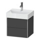 Duravit Waschtischunterschrank Compact XSquare 48,4x39cm, graph ma, 2 Schub., wandhängend-1