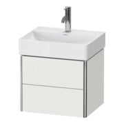 Duravit Waschtischunterschrank Compact XSquare 48,4x39cm, No w s-matt, 2 Schub., wandhängend