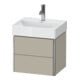 Duravit Waschtischunterschrank Compact XSquare 48,4x39cm, Tau s-matt, 2 Schub., wandhängend-1