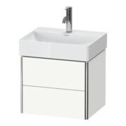 Duravit Waschtischunterschrank Compact XSquare 48,4x39cm, we. s-matt, 2 Schub., wandhängend