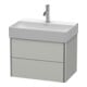 Duravit Waschtischunterschrank Compact XSquare 58,4x39cm, betongr ma, 2 Schub., wandhängend