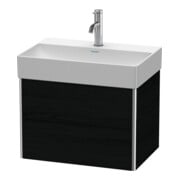 Duravit Waschtischunterschrank Compact XSquare 58,4x39cm, Ei sw, 2 Schub., wandhängend
