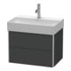 Duravit Waschtischunterschrank Compact XSquare 58,4x39cm, graph ma, 2 Schub., wandhängend-2