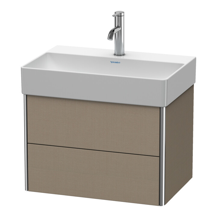 Duravit Waschtischunterschrank Compact XSquare 58,4x39cm, lei, 2 Schub., wandhängend