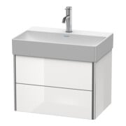 Duravit Waschtischunterschrank Compact XSquare 58,4x39cm, we. hgl, 2 Schub., wandhängend