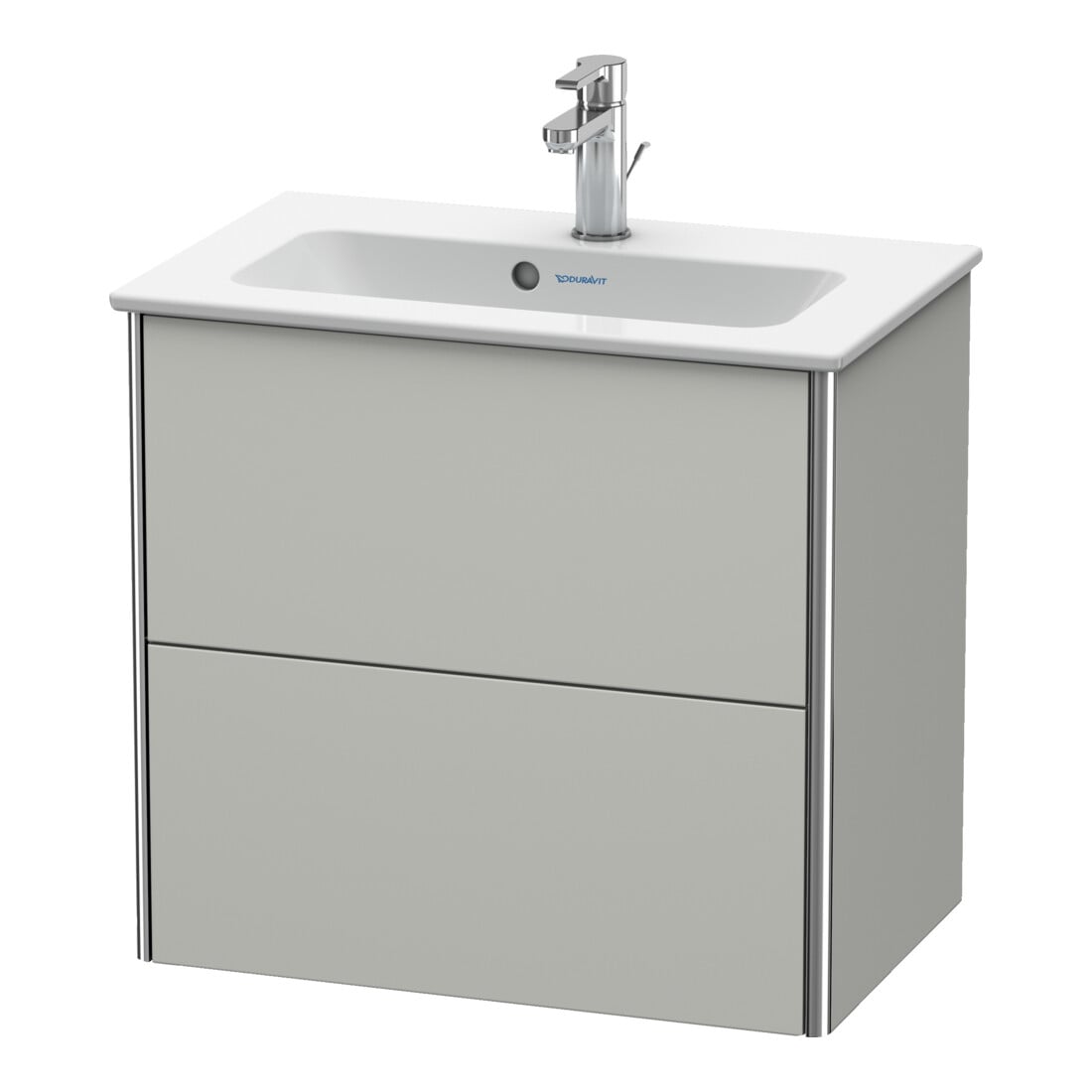 Duravit Waschtischunterschrank Compact XSquare 61x38,8cm, betongr m, 2 Schubk., wandhängend