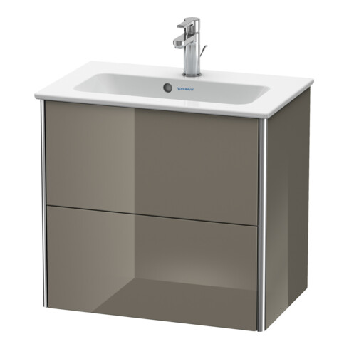 Duravit Waschtischunterschrank Compact XSquare 61x38,8cm, f Gr hgl, 2 Schubk., wandhängend