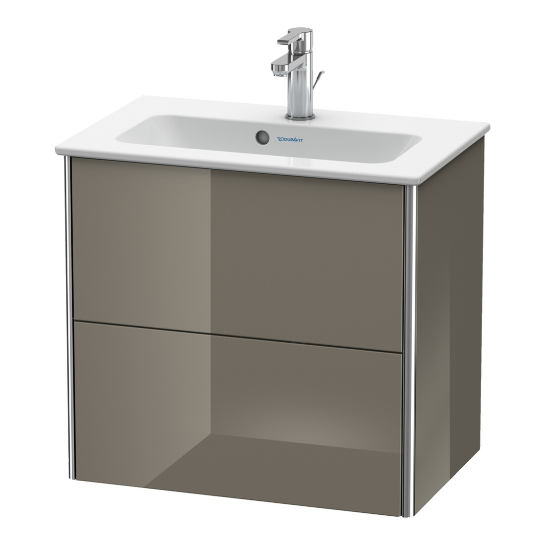 Duravit Waschtischunterschrank Compact XSquare 61x38,8cm, f Gr hgl, 2 Schubk., wandhängend