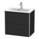 Duravit Waschtischunterschrank Compact XSquare 61x38,8cm, graph matt, 2 Schubk., wandhängend-1