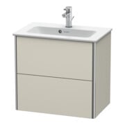 Duravit Waschtischunterschrank Compact XSquare 61x38,8cm, Tau, 2 Schubk., wandhängend-2