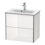 Duravit Waschtischunterschrank Compact XSquare 61x38,8cm, Tau s-matt, 2 Schubk., wandhängend