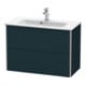 Duravit Waschtischunterschrank Compact XSquare 81x38,8cm, blau s-matt, 2 Schubk., wandhängend-2