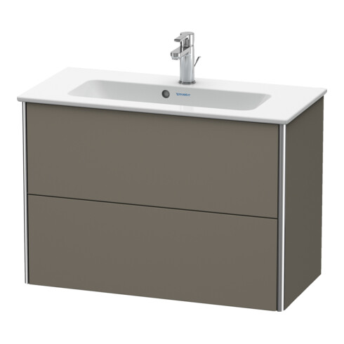 Duravit Waschtischunterschrank Compact XSquare 81x38,8cm, f Gr s-matt, 2 Schubk., wandhängend