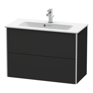 Duravit Waschtischunterschrank Compact XSquare 81x38,8cm, graph matt, 2 Schubk., wandhängend