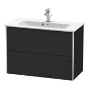 Duravit Waschtischunterschrank Compact XSquare 81x38,8cm, graph matt, 2 Schubk., wandhängend-1