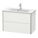 Duravit Waschtischunterschrank Compact XSquare 81x38,8cm, No w s-matt, 2 Schubk., wandhängend
