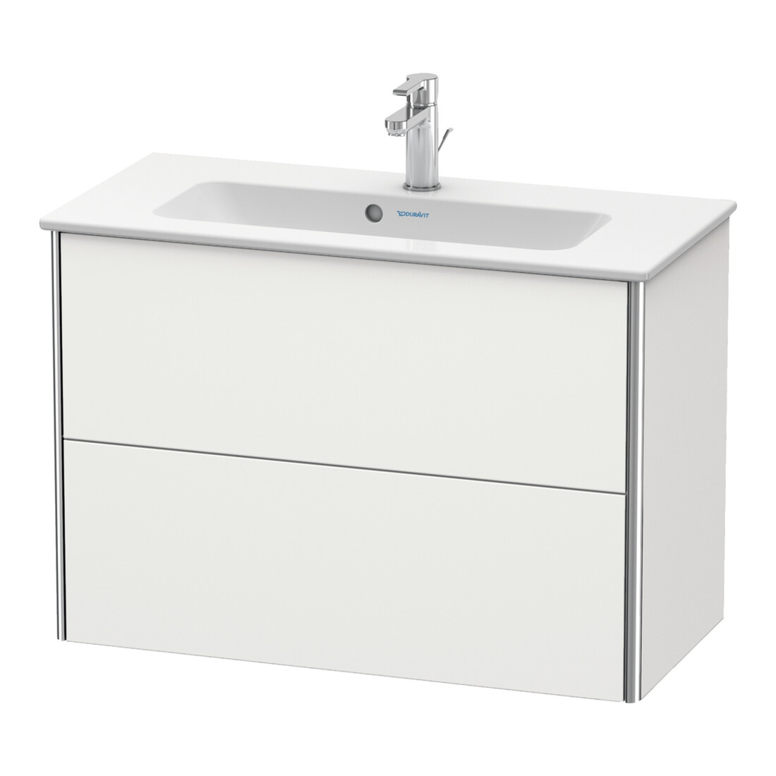 Duravit Waschtischunterschrank Compact XSquare 81x38,8cm, No w s-matt, 2 Schubk., wandhängend