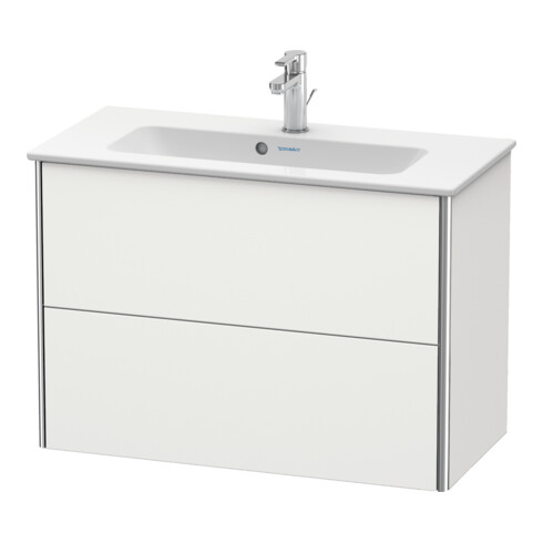 Duravit Waschtischunterschrank Compact XSquare 81x38,8cm, No w s-matt, 2 Schubk., wandhängend