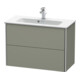 Duravit Waschtischunterschrank Compact XSquare 81x38,8cm, st-g s-matt, 2 Schubk., wandhängend-2