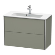 Duravit Waschtischunterschrank Compact XSquare 81x38,8cm, st-g s-matt, 2 Schubk., wandhängend-2